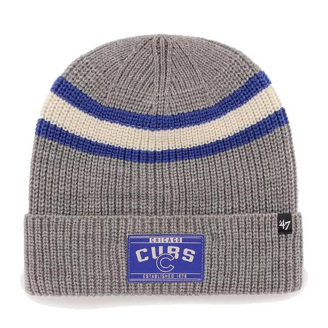 Mens 47 Graphite Chicago Cubs PenobscotCuffed Knit Hat Product Image