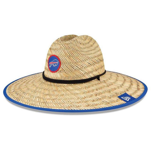 Mens New Era Natural Buffalo Bills 2020 NFL Summer Sideline Official Straw Hat Product Image