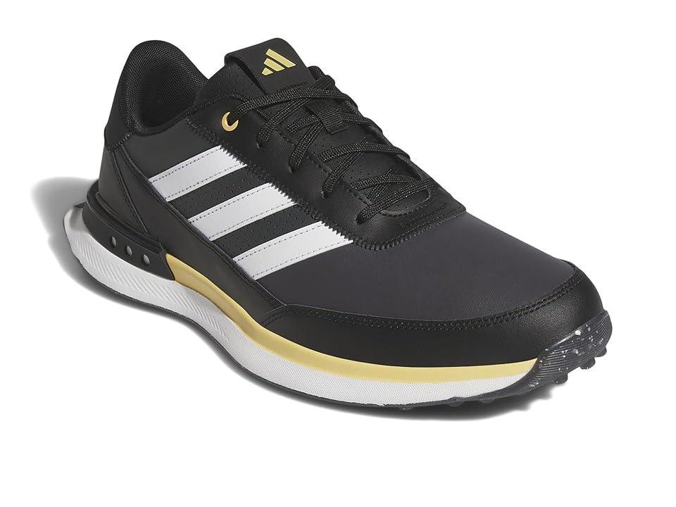 adidas Golf S2G Spikeless Leather Golf Shoes (Core /Footwear White/Oat) Men's Golf Shoes Product Image