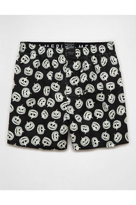 AEO Mens Pumpkin Glow-In-The-Dark Halloween Stretch Boxer Short Men's Product Image