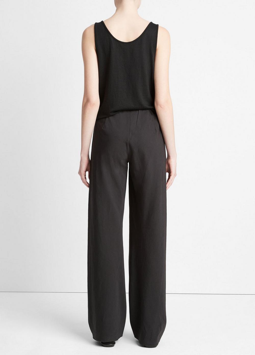 Cotton-Blend High-Waist Bias Pant Product Image