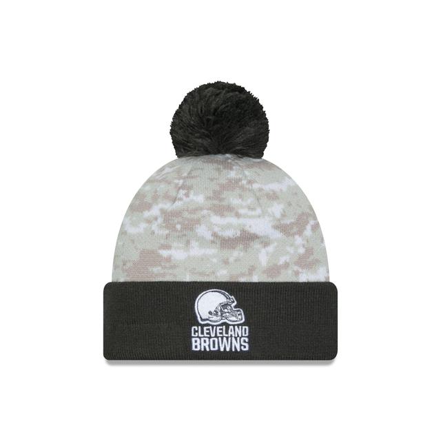 Cleveland Browns 2024 Salute to Service Pom Knit Hat Male Product Image