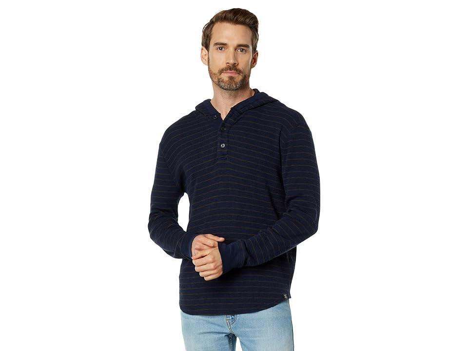 Lucky Brand Thermal Stripe Hoodley Men's Clothing Product Image