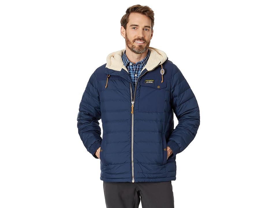 L.L.Bean Mountain Classic Down Sherpa-Lined Hooded Jacket (Nautical ) Men's Clothing Product Image