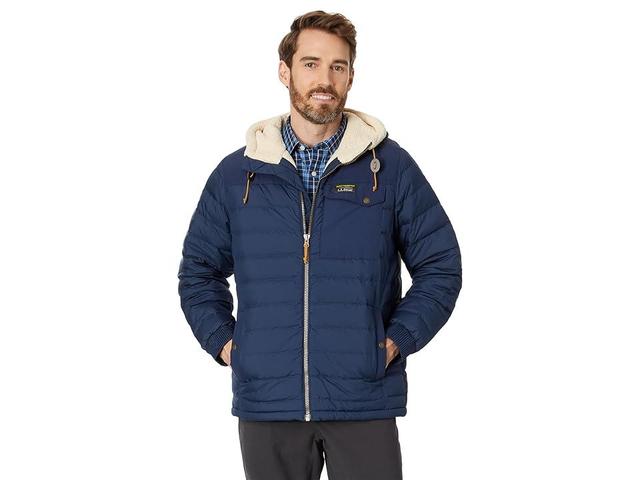 L.L.Bean Mountain Classic Down Sherpa-Lined Hooded Jacket (Nautical ) Men's Clothing Product Image