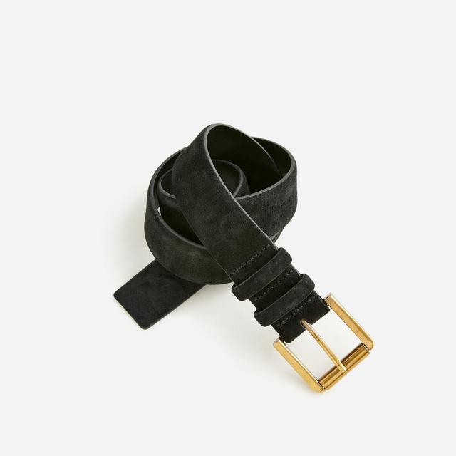 Suede roller-buckle belt Product Image