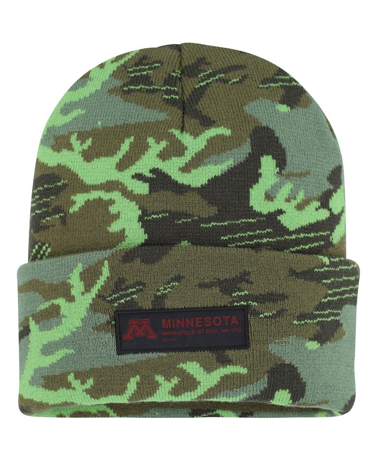 Mens Nike Camo Minnesota Golden Gophers Veterans Day Cuffed Knit Hat Product Image