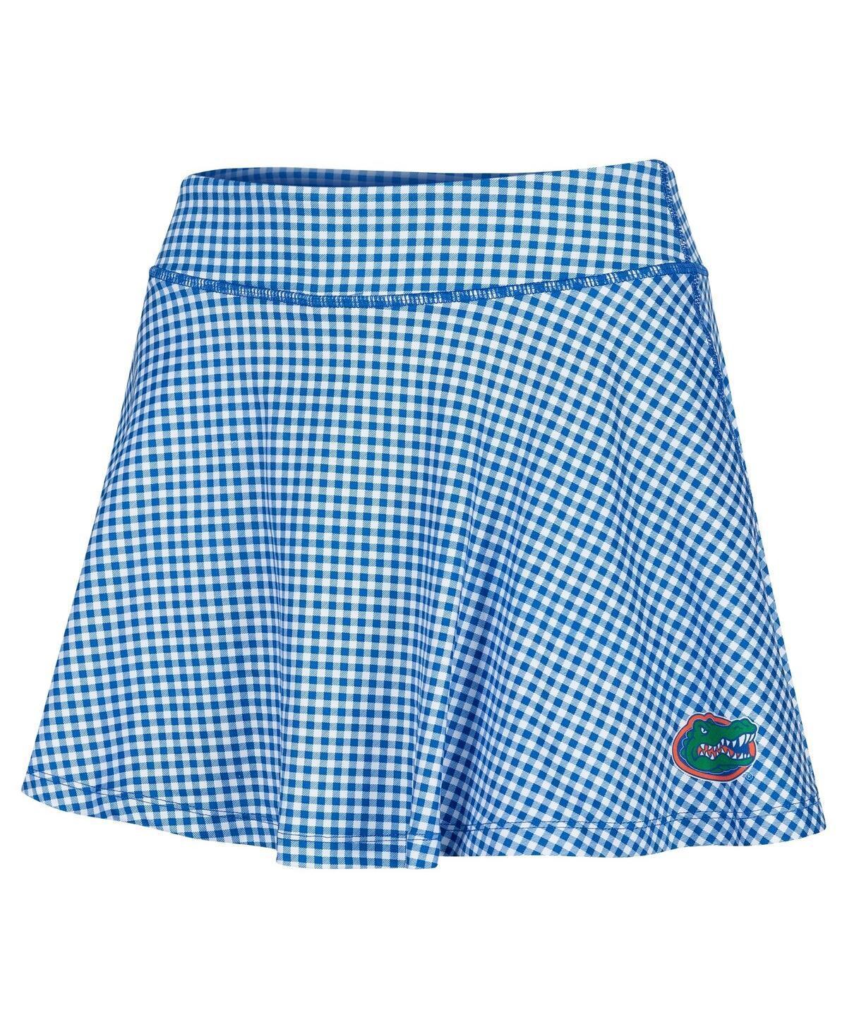 Womens ZooZatz Royal Florida Gators Gingham Flowy Skort Product Image