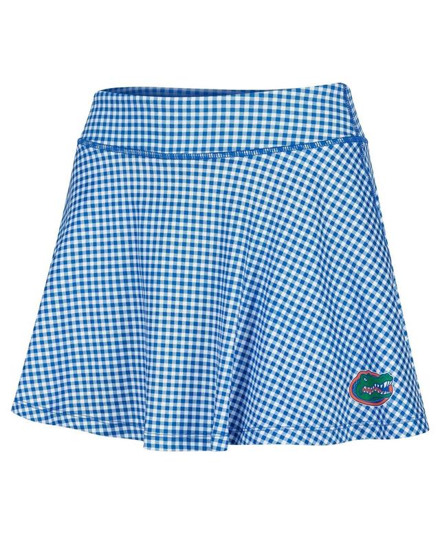 Womens ZooZatz Royal Florida Gators Gingham Flowy Skort Product Image