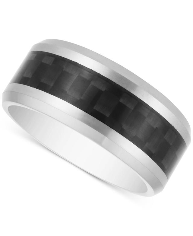 Mens Woven-Look Band in Carbon Fiber & Tantalum Product Image