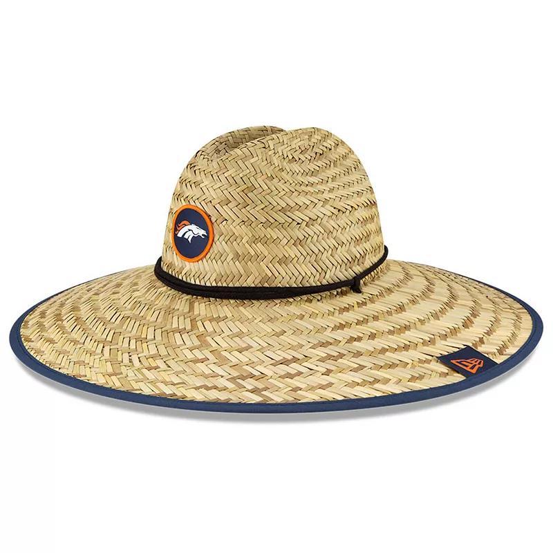 Mens New Era Natural Denver Broncos 2020 NFL Summer Sideline Official Straw Hat Product Image