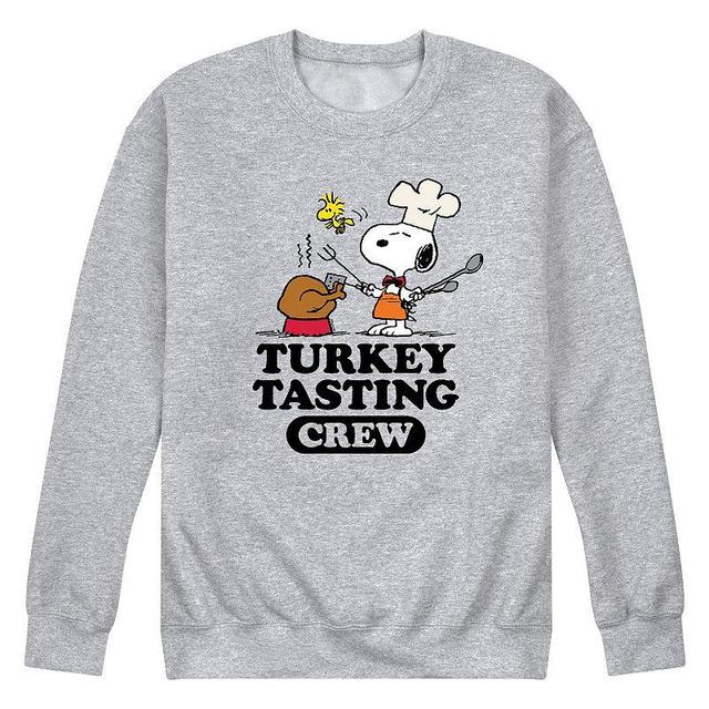 Mens Peanuts Turkey Tasting Crew Sweatshirt Product Image