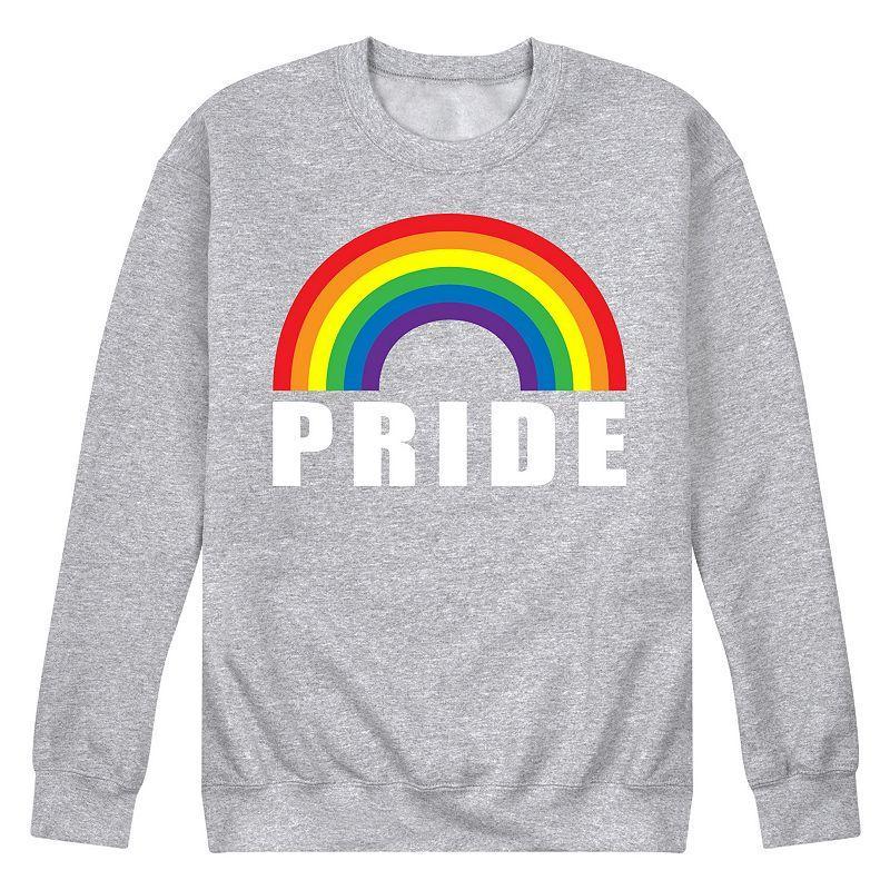 Mens Pride Bow Fleece Sweatshirt Grey Product Image