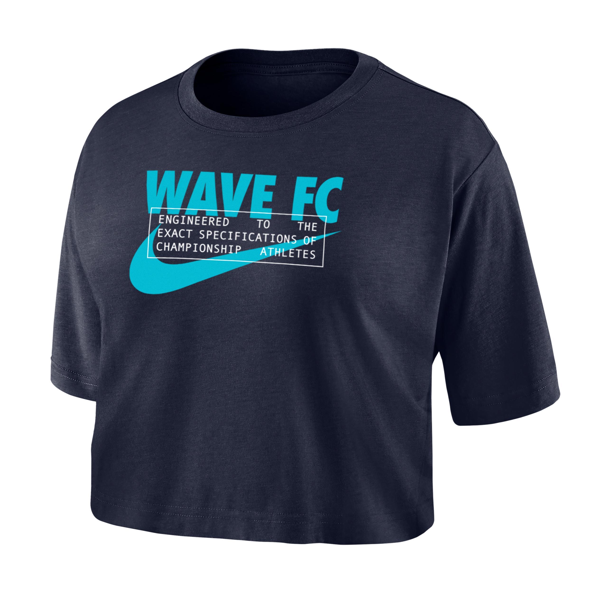 San Diego Wave Nike Women's Dri-FIT Soccer Cropped T-Shirt Product Image