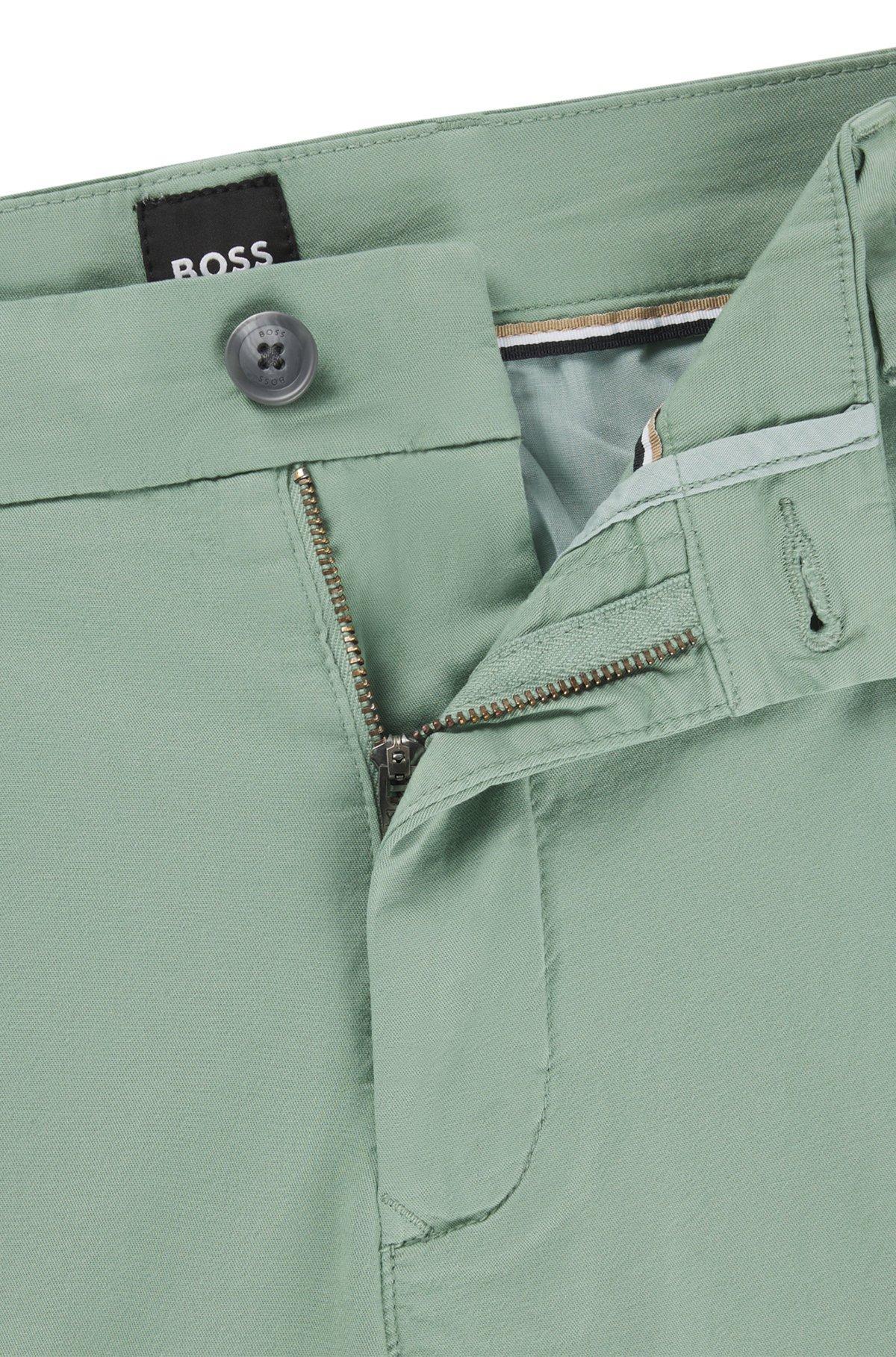 Slim-fit shorts in stretch-cotton twill Product Image