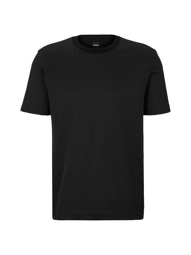 Mens Structured-Cotton T-Shirt Product Image