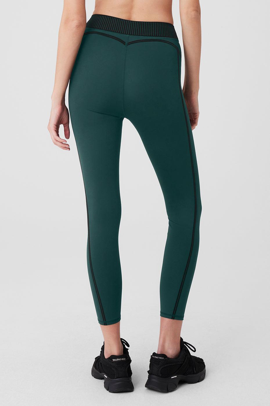 Airlift High-Waist 7/8 Line Up Legging - Midnight Green Female Product Image