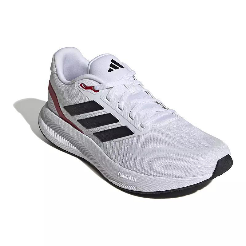 adidas Runfalcon 5 Mens Running Shoes White Black Red Product Image