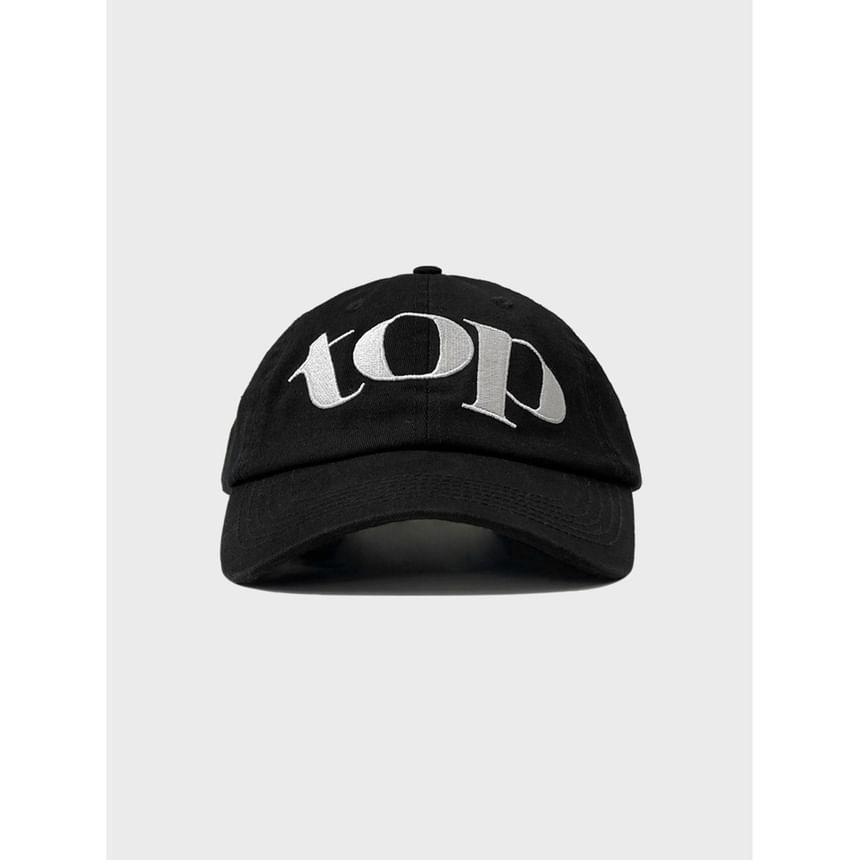 Letter Embroidered Two-Tone Cap Product Image