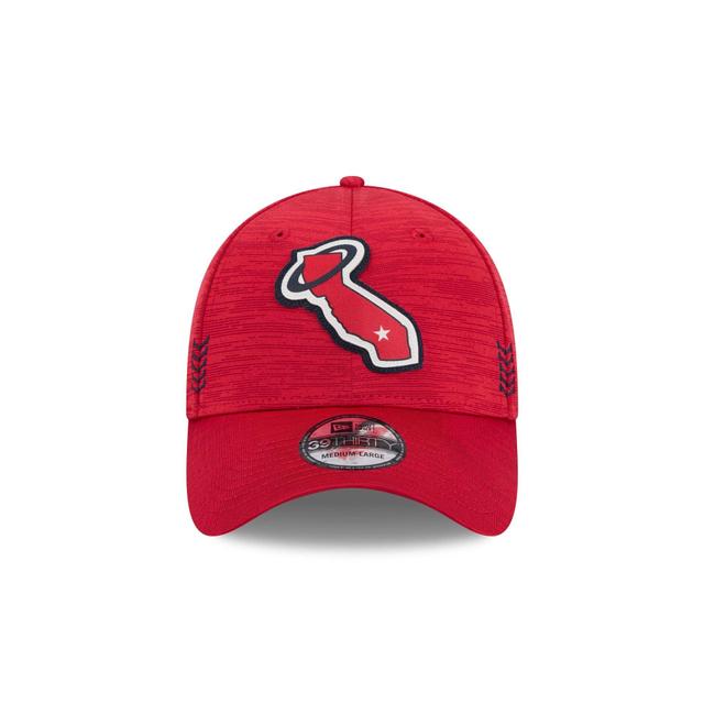 Los Angeles Angels 2024 Clubhouse 39THIRTY Stretch Fit Hat Male Product Image