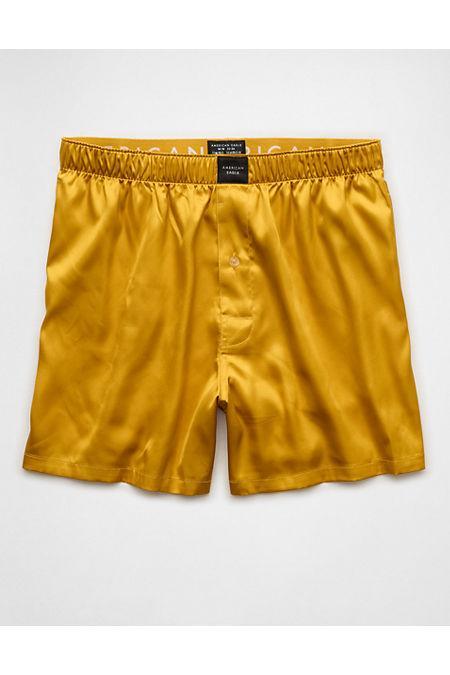 AEO Mens Solid Satin Pocket Boxer Short Men's Product Image