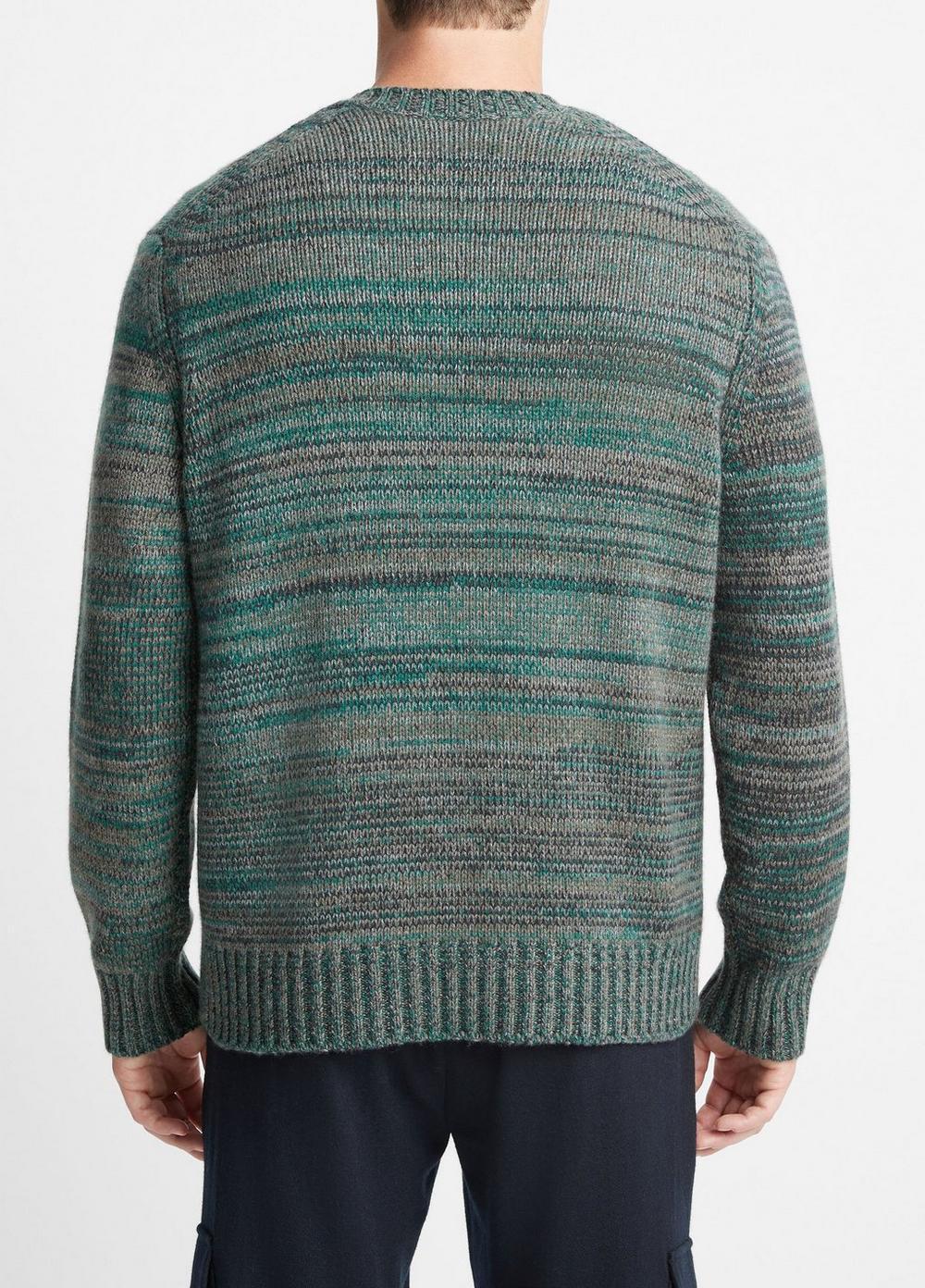 Marled Cashmere-Wool Crew Neck Sweater Product Image