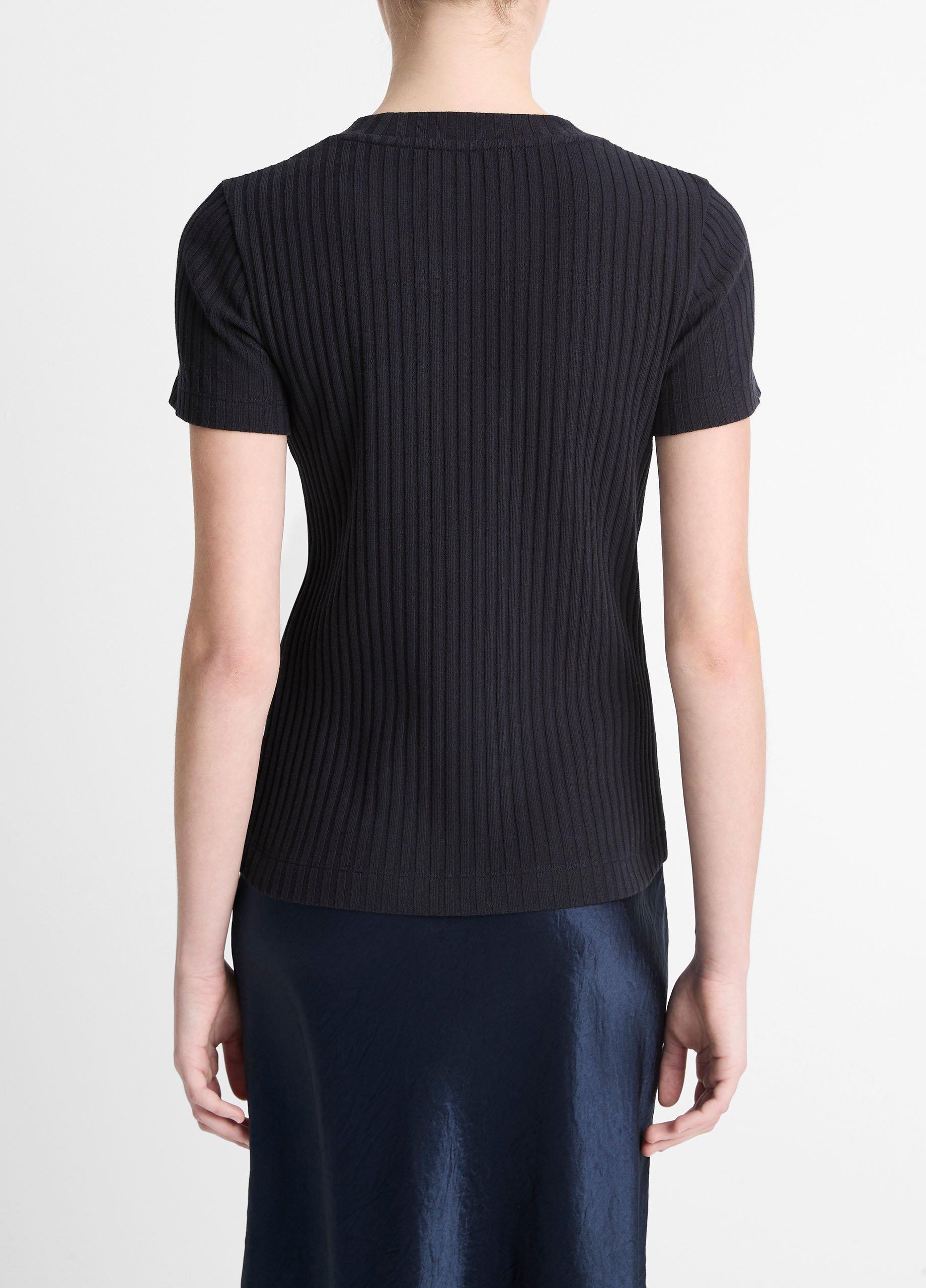 Ribbed Cotton-Blend Top Product Image