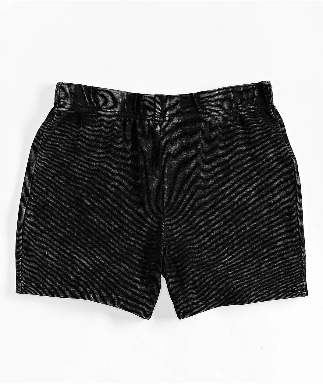 Zine Zora Black Wash Bike Shorts Product Image