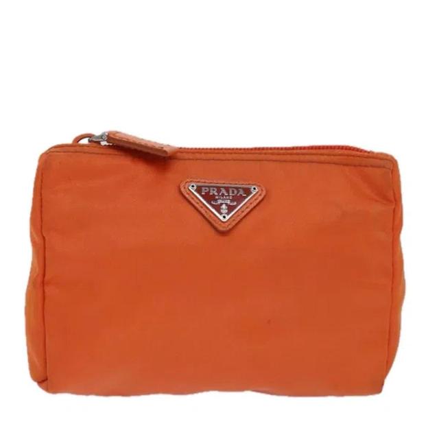 Tessuto Orange Synthetic Clutch Bag () Product Image