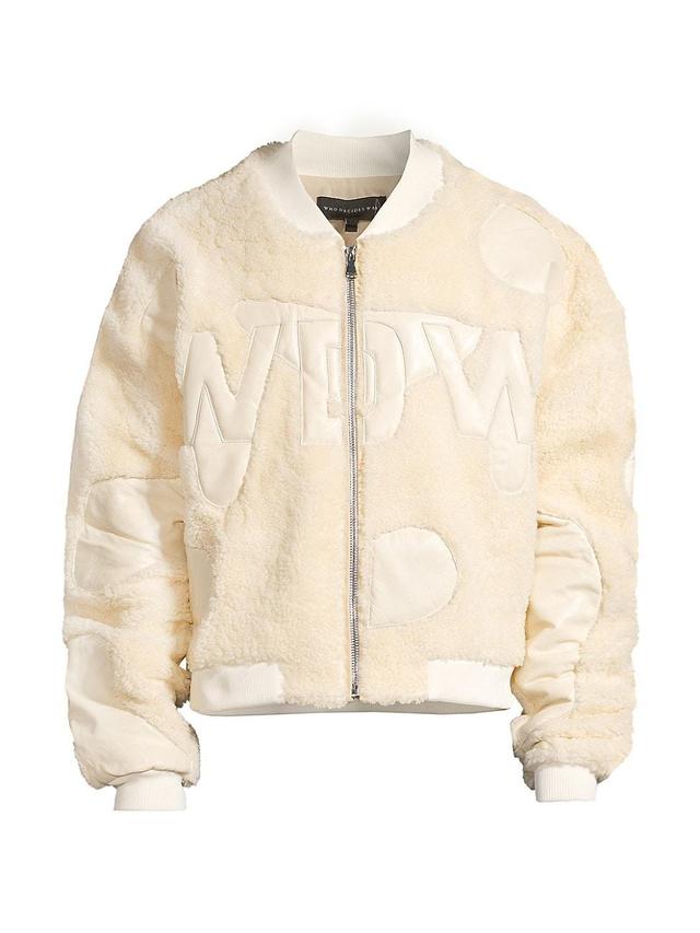 Mens Digi Shearling Bomber Jacket Product Image