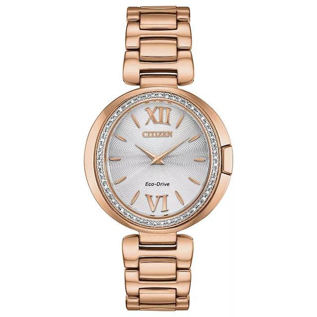 Womens Citizen(R) Eco-Drive Pink Gold Capella - EX1503-54A Product Image