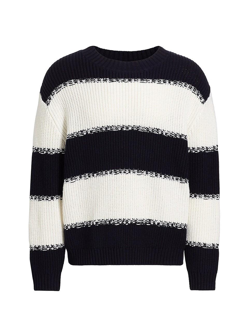 Mens Striped Wool-Blend Sweater Product Image