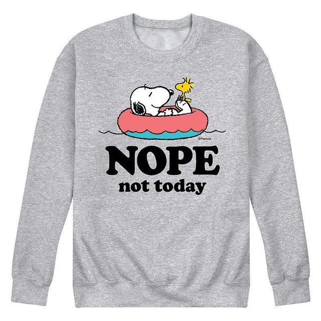 Mens Peanuts Snoopy Woodstock Nope Not Today Graphic Sweatshirt Product Image