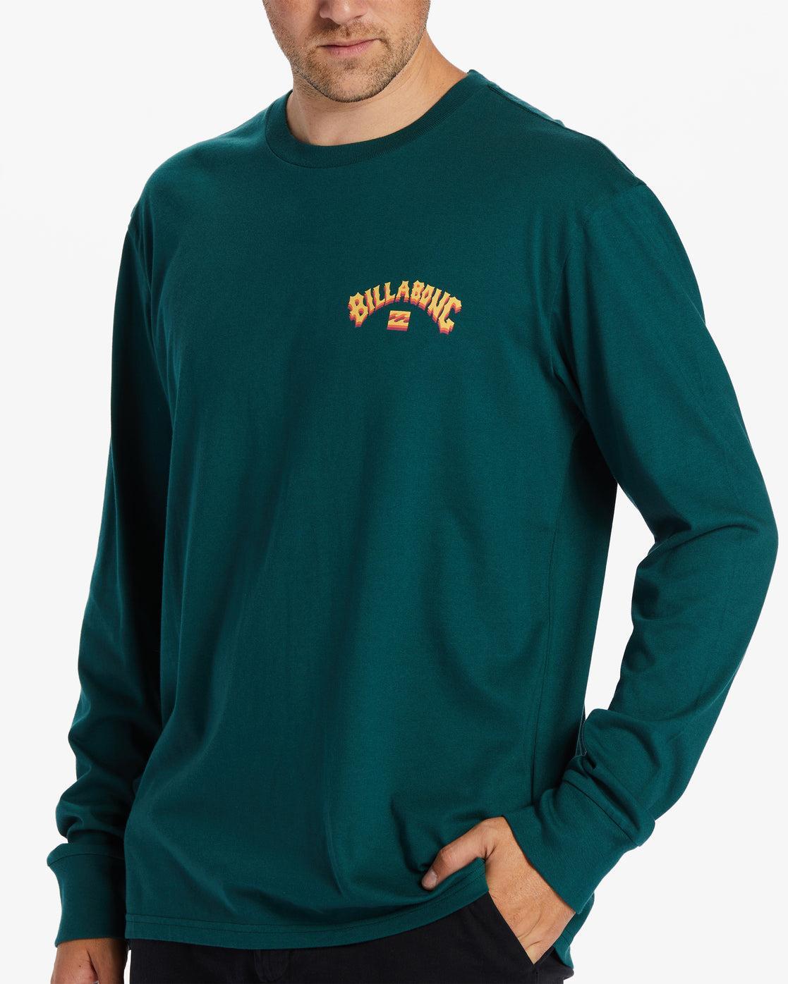 Arch Fill Long Sleeve T-Shirt - Deep Teal Male Product Image