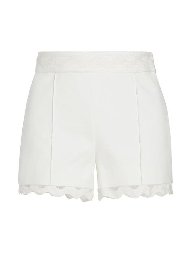 Womens Scarlette Scallop-Trimmed Shorts Product Image