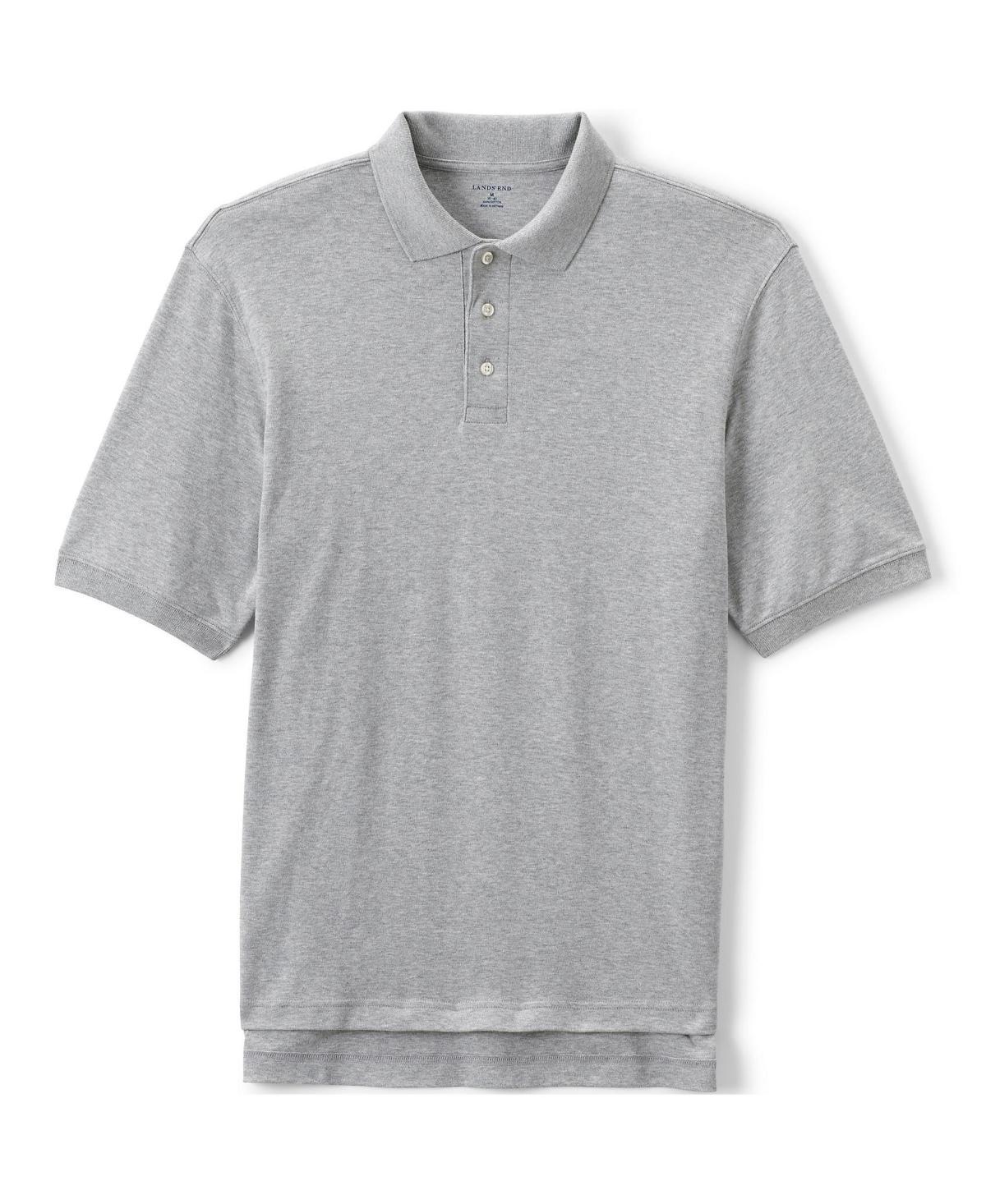 Men's Short Sleeve Interlock Polo Shirt - Lands' End Product Image