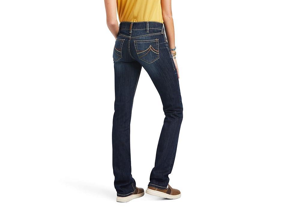 Ariat R.E.A.L. Mid-Rise Octavia Straight Jeans (Burbank) Women's Jeans Product Image