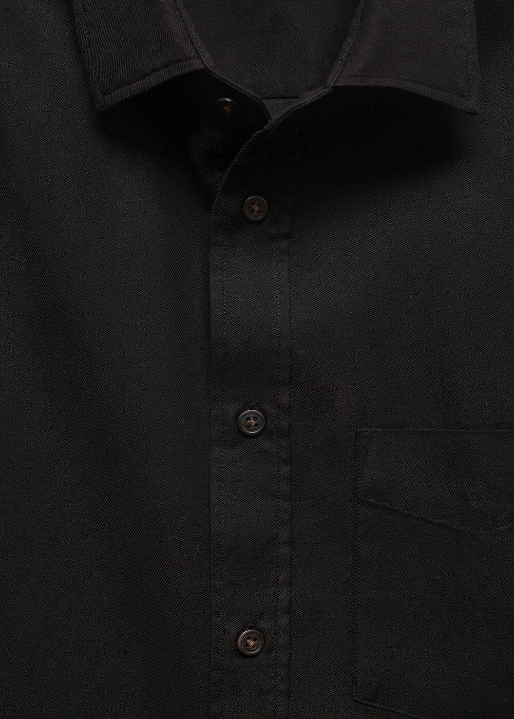 Mango Mens Brushed Cotton Twill Shirt Product Image