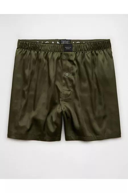 AEO Mens Solid Satin Pocket Boxer Short Men's Product Image