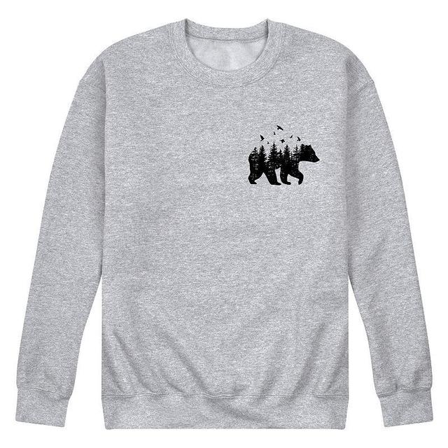 Mens Forest Bear Fleece Sweatshirt Product Image