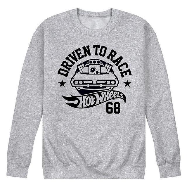 Mens Hot Wheels Driven To Race Fleece Sweatshirt Grey Gray Product Image