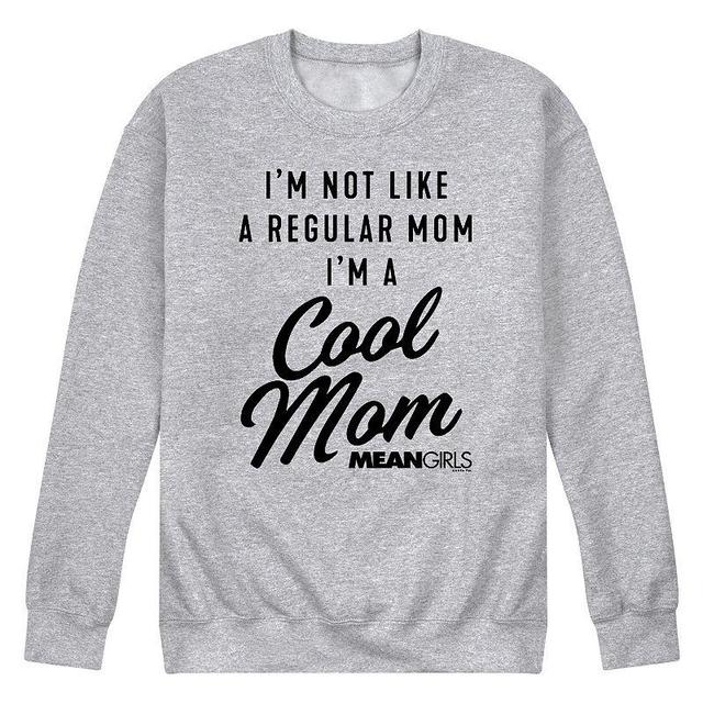 Mens Mean Girls Cool Mom Fleece Sweatshirt Grey Gray Product Image