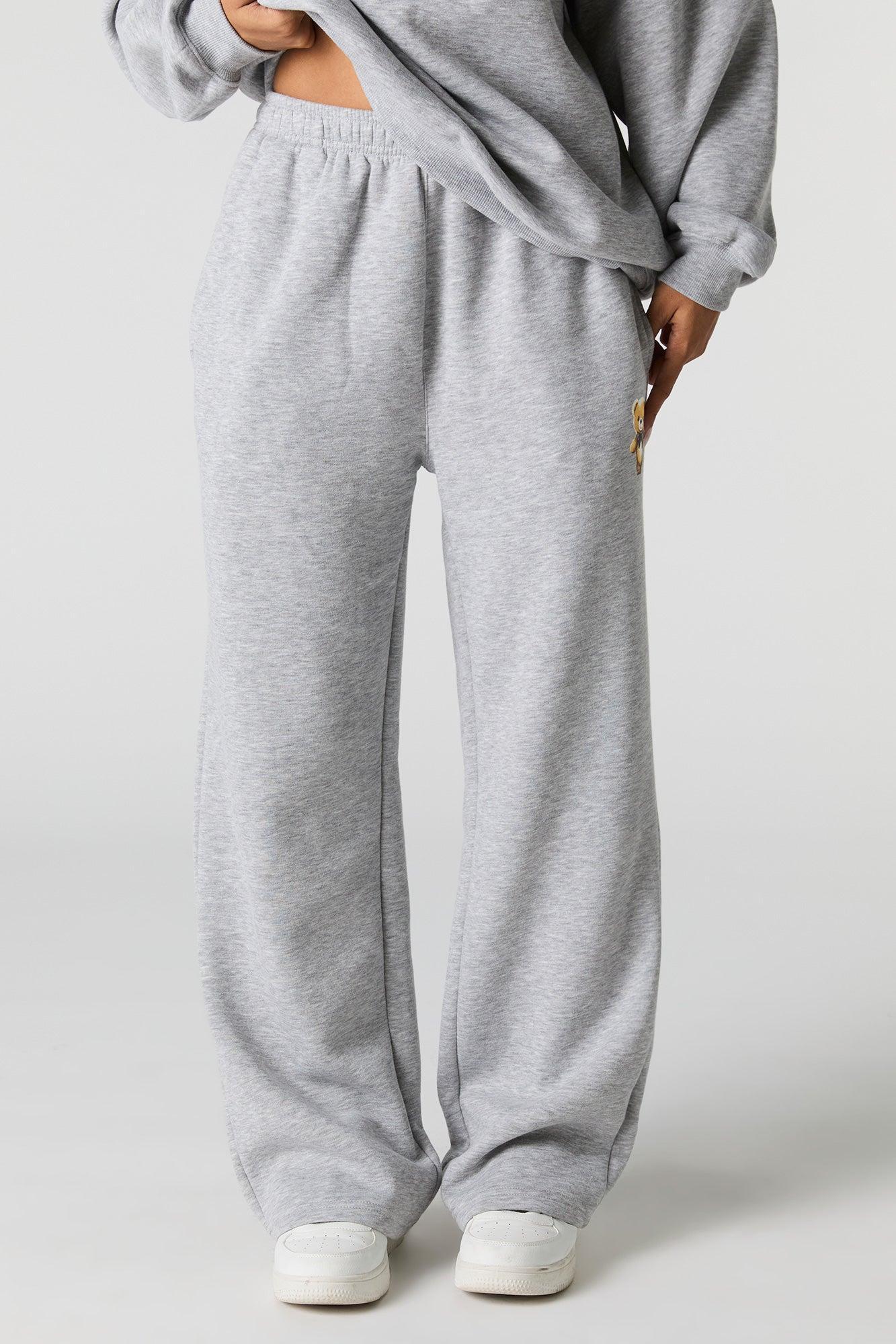 Graphic Fleece Wide Leg Sweatpant Female Product Image