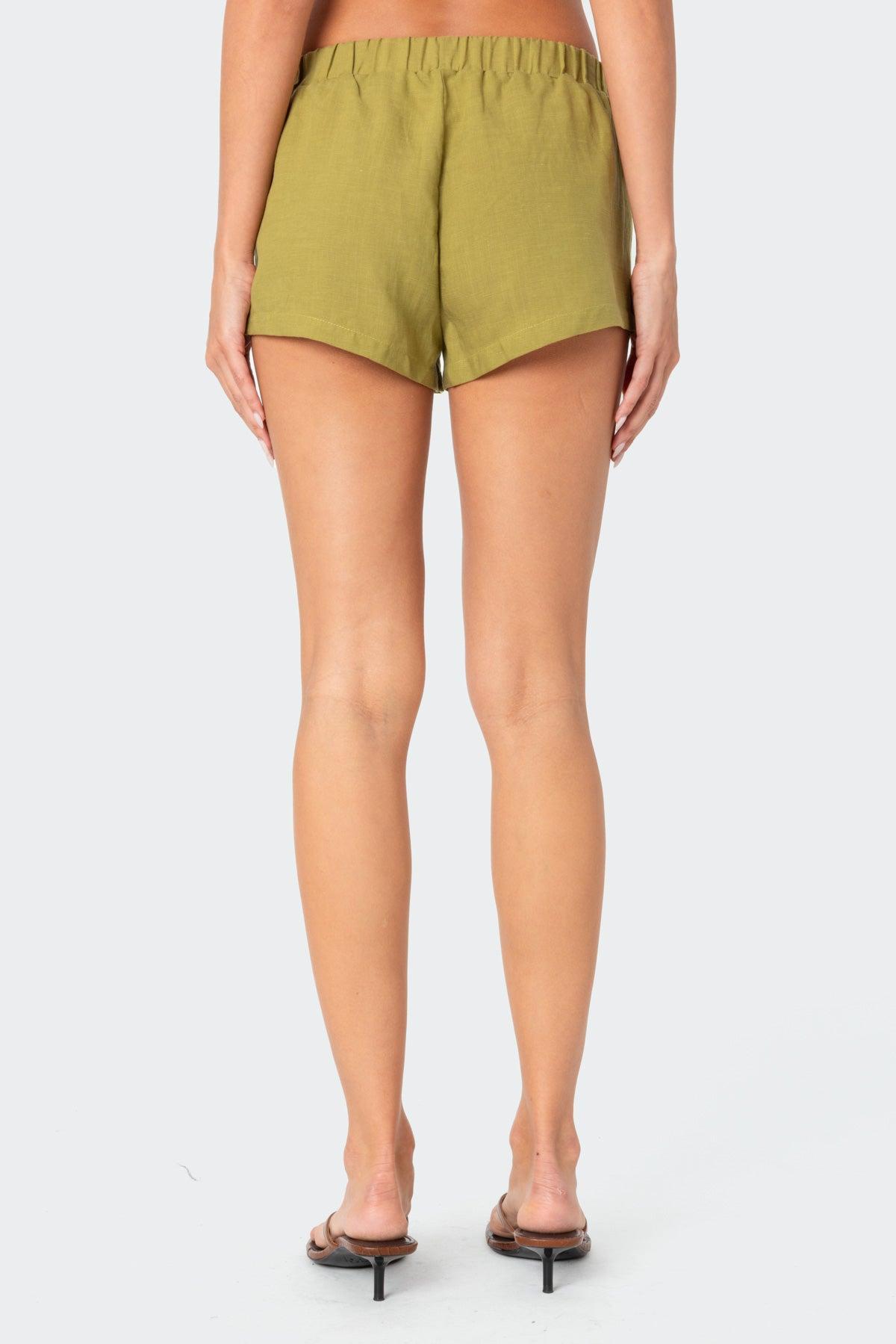 Arden Linen Look Shorts Product Image