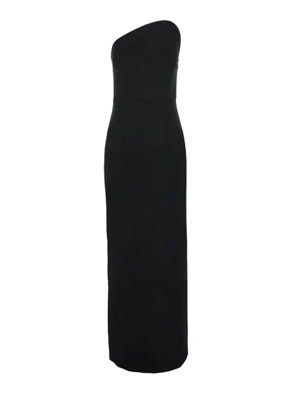 Eve Woven Crepe Maxi Dress In Black Product Image