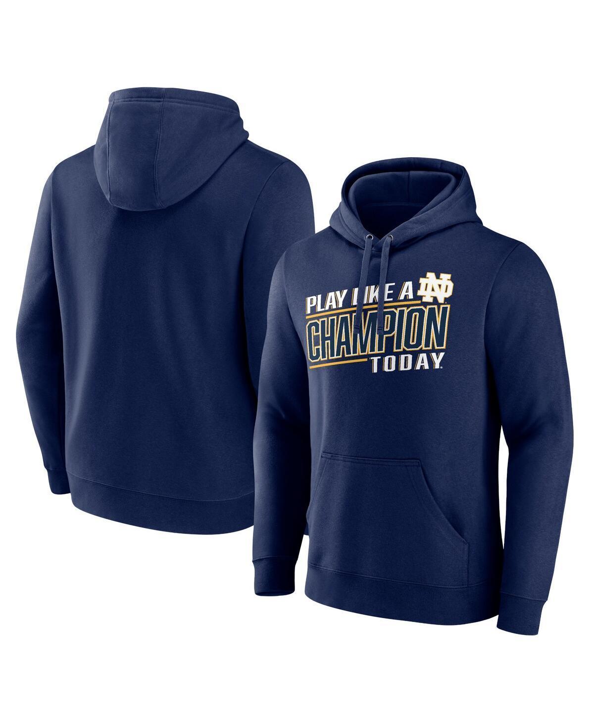 Mens Fanatics Branded Notre Dame Fighting Irish Play Like A Champion Today Pullover Hoodie Blue Product Image