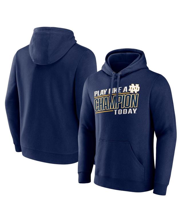 Mens Fanatics Navy Notre Dame Fighting Irish Play Like A Champion Today Pullover Hoodie Product Image