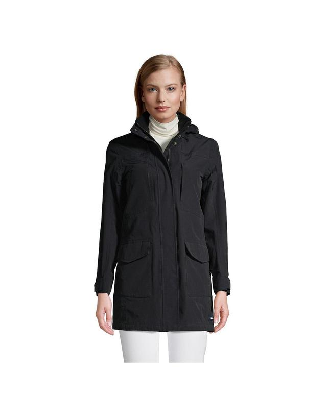 Womens Lands End Classic Squall Hooded Raincoat Product Image