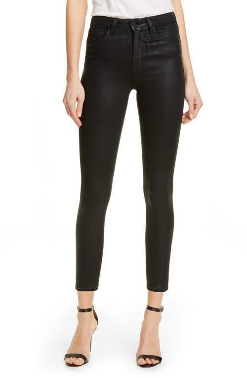 LAGENCE Coated High Waist Skinny Jeans Product Image