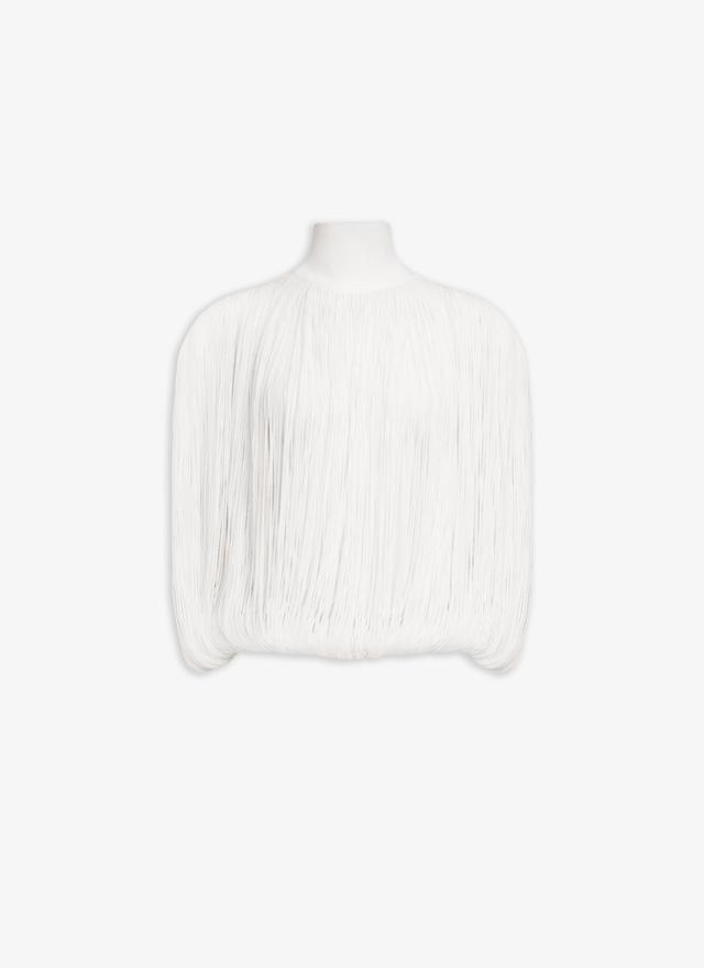 Off-White KNITTED FRINGES JUMPER Product Image